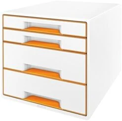 Leitz 52142036 A4"Wow" Cube 5 Drawers Filling Unit - White/Blue -Songmics Furniture Shop 41mgDx38jlL. AC 1