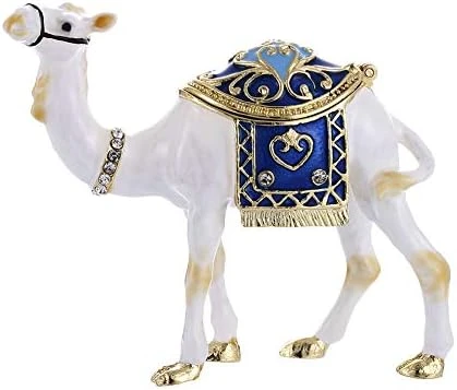 Hand Painted Trinket Box Decoration, Enameled Mini Metal Hinged Jewelry Box With Crystals, Rings Earrings Necklace Storage, Home Decor Crafts, Unique Animal Figurine Collectible Gift (Frog) 6 Hand Painted Trinket Box Decoration, Enameled Mini Metal Hinged Jewelry Box With Crystals, Rings Earrings Necklace Storage, Home Decor Crafts, Unique Animal Figurine Collectible Gift (Frog) - Image 6