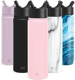 Simple Modern Water Bottle With Straw And Chug Lid Vacuum Insulated Stainless Steel Metal Thermos Bottles | Reusable Leak Proof BPA-Free Flask For Sports, Gym | Summit Collection | 32oz, Winter White -Songmics Furniture Shop 41mthXKpBpL. AC