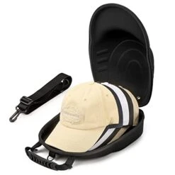 Gelozid Hat Holder Case, Hat Organizer Hard For Baseball Caps With A Fully Adjustable Strap, Hat Travel Case Fits Up To 6 Hats, Hat Carrier For Travel And Home For Cap Storage