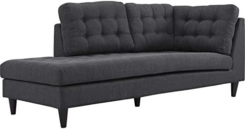 Modway Empress Mid-Century Modern Upholstered Fabric Side Armless Lounge Accent Chair Azure 11 Modway Empress Mid-Century Modern Upholstered Fabric Side Armless Lounge Accent Chair Azure - Image 11