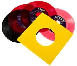 Vinyl Record Sleeves 45rpm - 7 Inch Premium Acid Free Protection Multicolor Paper Covers For 7” Singles Records - 50 Pack