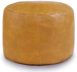 Thgonwid Unstuffed Faux Leather Pouf Cover, Handmade Footstool Ottoman Storage Solution, Floor Footrest Cushion - 16.5”x12.5”, Ivory White -Songmics Furniture Shop 41ne6EZsvvL. AC