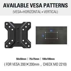 Mounting Dream Lockable RV TV Mount For Most 10-26 Inch Flat Screen, RV Mount TV Bracket For Camper Trailer Truck Boat, Full Motion RV TV Wall Mount Quick Release Lock, VESA 100x100mm, 22 Lbs MD2209 -Songmics Furniture Shop 41nn9EonGyL