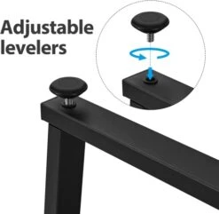 Panana Dining Table Heavy Duty Wood Kitchen Table For 4 Industrial Style Top With Sew Kerf Finish Metal Frame Dining Room 47 Inch Rustic Brown -Songmics Furniture Shop 41ntAozDWhL