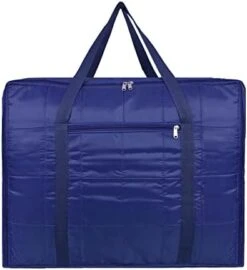 AARON INC Parachute Fabric Moisture Proof Multi-Purpose 156L Extra Large Storage Bag/Blankets Storage Bag/Clothes Storage Organizer With Zip And Durable Handle With Small Pocket Blue -Songmics Furniture Shop 41ntqMq8gNL. AC