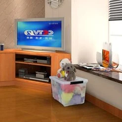 Easymanie 50 Quart Plastic Wheeled Storage Bin, 4 Packs, Plastic Latching Storage Box 15 Easymanie 50 Quart Plastic Wheeled Storage Bin, 4 Packs, Plastic Latching Storage Box -Songmics Furniture Shop 41nwLtw4JqL