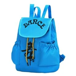 Sports Backpack Ballet Backpack Ballet Bag Girl Shoulders Bag Leisure Backpack Clothes Storage Bag Gym Bookbag (Color : Blue, Size : 33X28CM)