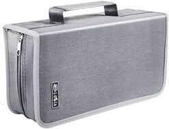 CD Case DVD Storage Holder, Siveit CD/DVD Case Wallet 128 Capacity DVD Cases Organizer CD Binder,Portable CD Wallet For Home Travel (Black) -Songmics Furniture Shop 41o6IEOY0PS. AC