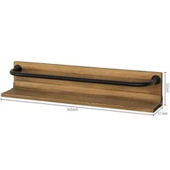 MyGift Rustic Wood & Pipe Wall-Mounted 6-Bottle Wine Rack, Set Of 2 -Songmics Furniture Shop 41oDE2KzbCL