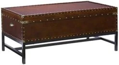 Southern Enterprises Steamer Storage Trunk Cocktail Table, Walnut Finish -Songmics Furniture Shop 41oTKtQu5AL. AC