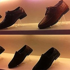 Wresty 2 Pair/4 Pcs Acrylic Shoe Store Display Stands Clear Sandal Display Stands High Heel Display Rack Holder For Home Shopping Malls -Songmics Furniture Shop 41oV400wb7S