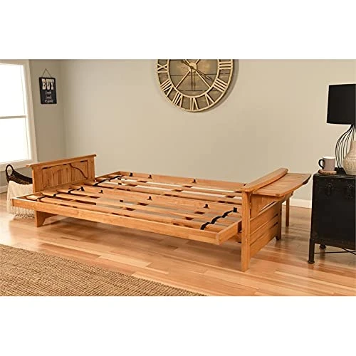 Kodiak Furniture Phoenix Queen-Size Butternut Wood Futon-Linen Charcoal Mattress 6 Kodiak Furniture Phoenix Queen-Size Butternut Wood Futon-Linen Charcoal Mattress - Image 6