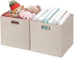 Posprica 3X Thicker Collapsible Storage Bins,13×13 Foldable Storage Cube Boxes Fabric Drawer For Closet Shelf Cabinet Bookcase -Songmics Furniture Shop 41olVQgXmhL. AC