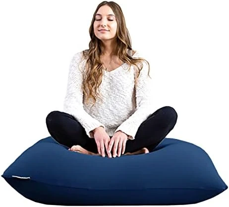 Yogibo Mini Bean Bag, Small Beanbag Chair For Kids, Teens And Adults, Great For Meditation And Sitting, Fibead Filling Conforms To Body, Washable, Removable Cover, Light Grey 7 Yogibo Mini Bean Bag, Small Beanbag Chair For Kids, Teens And Adults, Great For Meditation And Sitting, Fibead Filling Conforms To Body, Washable, Removable Cover, Light Grey - Image 7