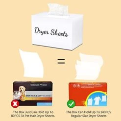 Farmhouse Dryer Sheet Holder, Carmanon Acrylic Dryer Sheet Dispenser Magnetic Laundry Fabric Softener Sheets Holder, Dryer Sheet Container Storage Box With Lid For Laundry Room Decor & Organization 10 Farmhouse Dryer Sheet Holder, Carmanon Acrylic Dryer Sheet Dispenser Magnetic Laundry Fabric Softener Sheets Holder, Dryer Sheet Container Storage Box With Lid For Laundry Room Decor & Organization -Songmics Furniture Shop 41onisnSo2L