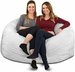 ULTIMATE SACK 5000 (5 Ft.) Bean Bag Chair Cover In Multiple Colors: Cover ONLY. (5000, Brown Suede) -Songmics Furniture Shop 41p5MqfXpUL. AC
