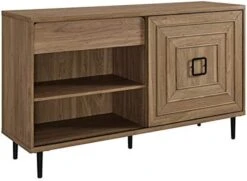 Walker Edison Mid-Century Modern Wood Kitchen Buffet Sideboard-Entryway Serving Storage Cabinet Doors-Dining Room Console, 52 Inch, Dark Walnut -Songmics Furniture Shop 41p9WhFsenL. AC