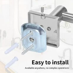 Bathroom Hardware Set Of 5， Zinc Alloy Wall Mounted Bathroom Accessories Kit，Towel Bar Accessory Set Includes 24 Inch Towel Bar,18inch Towel Rack,Toilet Paper Holder,Towel Ring,Hook -Songmics Furniture Shop 41pBS6R1cmL