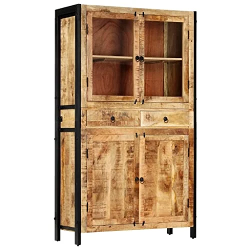 SCARSON Highboard 39.4"x15.7"x68.9" Solid Mango Wood 1 SCARSON Highboard 39.4"x15.7"x68.9" Solid Mango Wood