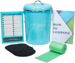 Compost Tumbler, Kitchen Compost Bin Countertop, Indoor Compost Bin Kitchen, Compost Bucket Kitchen, Compost Bins, Compost Caddy, Counter Food Composter For Kitchen, Greige (Beige-Grey) Compost Pail 15 Compost Tumbler, Kitchen Compost Bin Countertop, Indoor Compost Bin Kitchen, Compost Bucket Kitchen, Compost Bins, Compost Caddy, Counter Food Composter For Kitchen, Greige (Beige-Grey) Compost Pail -Songmics Furniture Shop 41pMt3cPwML. AC