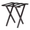 Wholesale Hotel Products Compact Metal Luggage Rack, Brown Powder Coat Finish, No Assembly Required