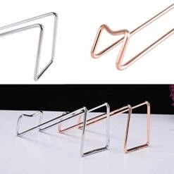 Ibnotuiy Set Of 2 Metal Tabletop Single Bottle Wine Rack Minimalist Wine Holder (Silver) -Songmics Furniture Shop 41pTkLp6YvL