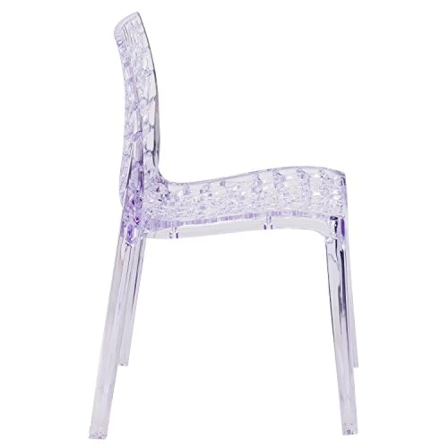 Flash Furniture Vision Series Transparent Stacking Side Chair 3 Flash Furniture Vision Series Transparent Stacking Side Chair - Image 3