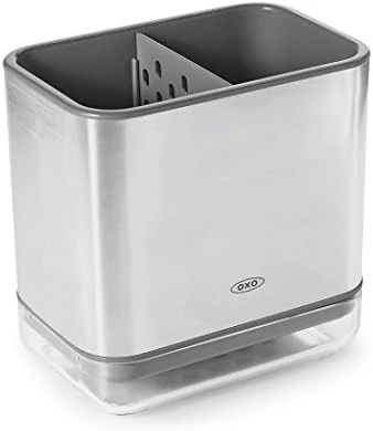 OXO Stainless Steel Good Grips Sinkware Caddy, One Size & Good Grips Dish Brush 7 OXO Stainless Steel Good Grips Sinkware Caddy, One Size & Good Grips Dish Brush - Image 7