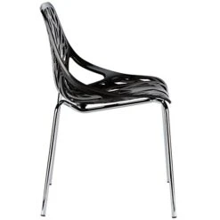 EdgeMod Birds Nest Dining Side Chair In Black (Set Of 4) -Songmics Furniture Shop 41pmtVSblvL