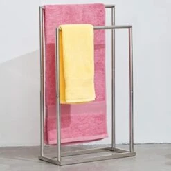 Free Standing Towel Racks For Bathroom, 2 Tier Stainless Steel Indoor Outdoor Floor Towel Rack For Hand Towel Holder Storage And Organization Modern Blanket Rack, Polished Chrome, DECLUTTR 9 Free Standing Towel Racks For Bathroom, 2 Tier Stainless Steel Indoor Outdoor Floor Towel Rack For Hand Towel Holder Storage And Organization Modern Blanket Rack, Polished Chrome, DECLUTTR -Songmics Furniture Shop 41ptBxglgL. AC