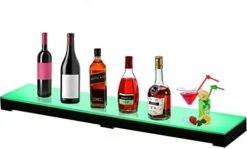 VEVOR LED Lighted Liquor Bottle Display Shelf, 40-inch LED Bar Shelves For Liquor, 2-Step Lighted Liquor Bottle Shelf For Home/Commercial Bar, Acrylic Lighted Bottle Display With Remote & App Control -Songmics Furniture Shop 41q4Adr3LYL. AC