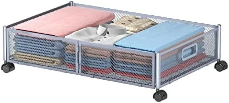 Under Bed Storage Containers, Under Bed Shoe Storage With Wheels, Foldable Bedroom Storage Organization With Handles, Under Bed Storage Bins Drawer For Clothes, Blankets And Shoes, Bedding (2 Pack, Black) 12 Under Bed Storage Containers, Under Bed Shoe Storage With Wheels, Foldable Bedroom Storage Organization With Handles, Under Bed Storage Bins Drawer For Clothes, Blankets And Shoes, Bedding (2 Pack, Black) - Image 12