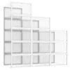 Pinkpum Shoe Ogranizer For Closet, 12 Pack Shoe Storage Boxes Clear Plastic Stackable, Shoe Containers Storage With Lids, Sneaker Container Bin Holder, White