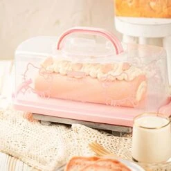 CHEFMADE Hello Kitty Portable Bread Box With Handle, 13 Inch Loaf Cake Storage Container Box For Storing Banana Bread, Pumpkin Bread (Pink) 9 CHEFMADE Hello Kitty Portable Bread Box With Handle, 13 Inch Loaf Cake Storage Container Box For Storing Banana Bread, Pumpkin Bread (Pink) -Songmics Furniture Shop 41qKk6FOAoL