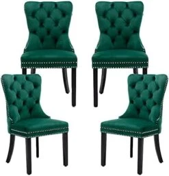 Civama Velvet Loveseat Settee, Nikki Collection Modern Dining Chair, Upholstered Contemporary Banquette Bench With Back, Button Tufted Comfy Accent Sofa Couch With Solid Wood Legs, Black -Songmics Furniture Shop 41qONNjuzyL. AC