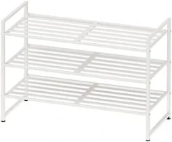 Simple Houseware 3-Tier Stackable Shoe Rack Storage Shelf, Black -Songmics Furniture Shop 41qVaTwr7pL. AC 1