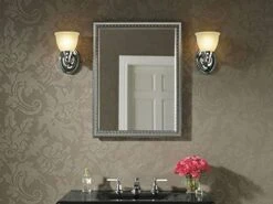 KOHLER CB-CLW2026SS 20" W X 26" H Single-Door Medicine Cabinet With Decorative Framed Mirrored Door, Bathroom Medicine Cabinet With Mirror -Songmics Furniture Shop 41qcAyDSzHL