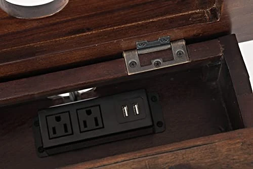 Jofran Painted Canyon End USB Charging Station Table, Power Chairside 4 Jofran Painted Canyon End USB Charging Station Table, Power Chairside - Image 4