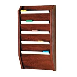 Wooden Mallet CH17-5MH Folder Rack, Mahogany