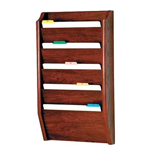 Wooden Mallet CH17-5MH Folder Rack, Mahogany 1 Wooden Mallet CH17-5MH Folder Rack, Mahogany