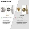 ANDY STAR Brushed Nickel Mirror, Oval Pivot Bathroom Mirror, Brushed Nickel Oval Pivot Mirror Bathroom Stainless Steel Metal Frame Tilting Vanity Wall Mirror Hangs Vertical