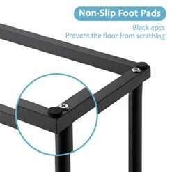 Towel Racks For Bathroom, 2 Tier Free Standing Stainless Steel Towel Rack Stand For Bath Towel, Blanket Rack, Matt Black, DECLUTTR -Songmics Furniture Shop 41qw2QUl5cL