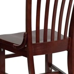 EMMA + OLIVER School House Back Mahogany Wood Chair 13 EMMA + OLIVER School House Back Mahogany Wood Chair -Songmics Furniture Shop 41r0IhWX45L
