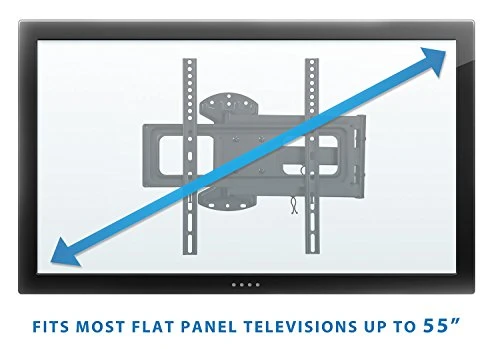 Mount-It! Full Motion TV Wall Mount | Long Arm TV Mount With 24 Inch Extension | Fits 32 To 55 Inch TVs With Up To VESA 400 X 400, 77 Lbs Capacity 4 Mount-It! Full Motion TV Wall Mount | Long Arm TV Mount With 24 Inch Extension | Fits 32 To 55 Inch TVs With Up To VESA 400 X 400, 77 Lbs Capacity - Image 4