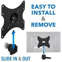 Mount-It! TV Wall Mount Bracket | Quick Release | Full Motion Swing Out Tilt Swivel | Articulating Arm For 13-42" Flat Screens And Monitors | VESA 75 To 200 | 44 Pound Capacity | Anti-Theft Locking -Songmics Furniture Shop 41rDmuPqIxL