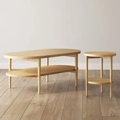 Nathan James Oraa Round Modern Side Accent Or End Table For Living Bedroom And Nursery Room, 1, Light Brown -Songmics Furniture Shop 41rJ13tgVvL