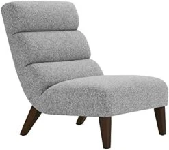 Watson & Whitely Modern Accent Chair, Armless Lounge Chair For Living Room And Bedroom, Fabric Upholstered Chair With Solid Wooden Legs, Grey (Multi-Colored) -Songmics Furniture Shop 41rK8 f2XrL. AC