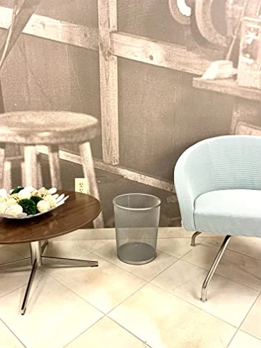 Rubbermaid Commercial Products Concept Collection Mesh Metal Trash Can, 5-Gallon, Fits Under Desk, Silver, Wastebasket For School/Office/Home/Bathroom 2 Rubbermaid Commercial Products Concept Collection Mesh Metal Trash Can, 5-Gallon, Fits Under Desk, Silver, Wastebasket For School/Office/Home/Bathroom - Image 2