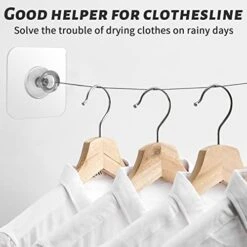 Ceiling Hooks, Practical Wall Hanging Auxiliary Hook, Stainless Steel,Waterproof,Nail-Free Adhesive Wall Hook,for Indoor And Outdoor Hanging Plants,Wind Chimes,Hangers, Decoration Hook,4 Pcs -Songmics Furniture Shop 41rf5Ivm81L